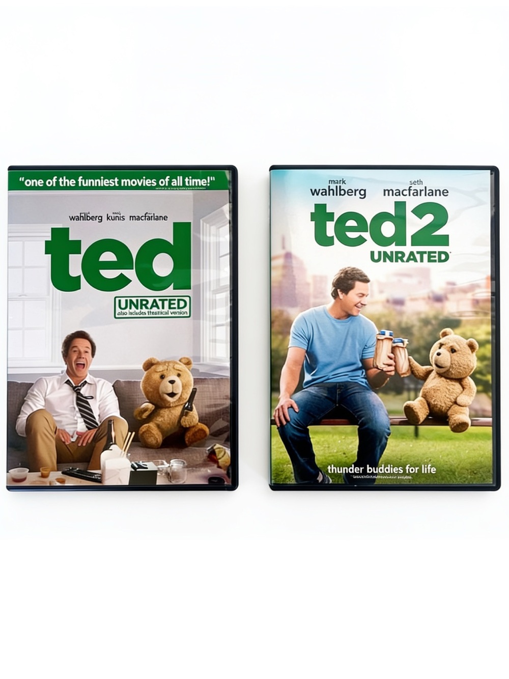 Ted + Ted 2 Unrated DVD Set, new + like new!